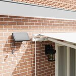 vidaXL Auvent Rétractable avec Blanc 500 ×300 cm tissu