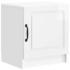 vidaXL Cabinet de chevet Blanc brillant 43 x 34 5 x 47 cm
