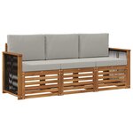 vidaXL Ensembles de canapés 3 pc Bois d'Acacia Massif