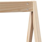 vidaXL Lit superposé et échelle et toit 90x190 cm bois de pin massif