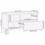 vidaXL Meubles et étagères de rangement pour médias avec tiroir Marron