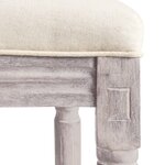 vidaXL Tabourets de bar lot de 2 blanc lin