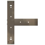 vidaXL Pieds de table de bar en forme de T 2 pièces noir 40 x 35 x (100-101) cm acier