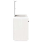 vidaXL Ensemble de coiffeuse avec miroir Blanc Bois de pin solide
