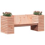 vidaXL Banc avec jardinières 167 5x60x65 cm bois massif de douglas
