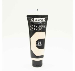Peinture acrylique 100 ml - Jaune titane buff n°136