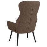 vidaXL Chaise de relaxation Taupe Tissu