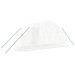 vidaXL Serre avec cadre en acier blanc 10 m² 5x2x2 3 m