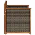 vidaXL Sofa de milieu extérieur Naturel