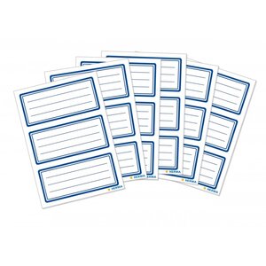 HERMA étiquettes pour livre  76 x 35 mm  bord bleu