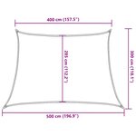vidaXL Voile d'ombrage 160 g/m² Rouge 4/5x3 m PEHD
