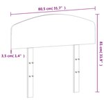 vidaXL Tête de lit 75 cm bois massif de pin