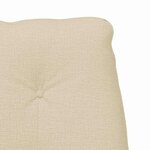 vidaXL Fauteuil relaxant Crème 69 x 74 x 93 cm tissu