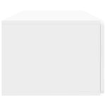 vidaXL Meuble TV mural 98 x 41 x 30 cm Blanc brillant