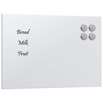 vidaXL Tableau noir magnétique mural Blanc 40x30 cm Verre trempé