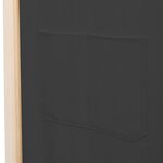 vidaXL Cloison de séparation 5 panneaux Gris 200 x 170 x 4 cm Tissu