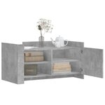 vidaXL Table basse gris béton 100x50x50 cm bois d'ingénierie