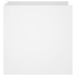 vidaXL Table de chevet blanc 45x50x50 cm bois d’ingénierie