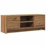 vidaXL Meuble TV chêne artisanal 102x30x37 5 cm bois d'ingénierie