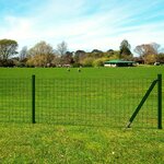 vidaXL Clôture euro Acier 25 x 1 5 m Vert