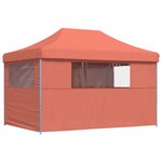 vidaXL Tente de fête Terre cuite 279 x 410 x 315 cm Tissu Oxford