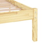 vidaXL Cadre de lit bois massif 120x190 cm petit double