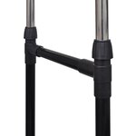 vidaXL Porte-manteaux réglables 2 Pièces 2 rails d'accrochage