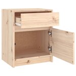 vidaXL Table de chevet 40x31x50 cm bois de pin massif
