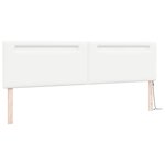 vidaXL Tête de lit LED Blanc 200 cm Cuir synthétique