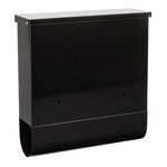 Boîte aux Lettres en Acier avec Porte-journaux  Chance E7004  Noir