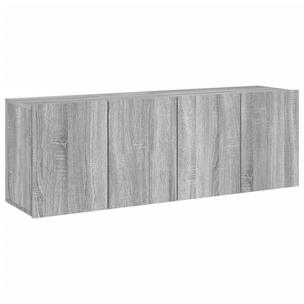 vidaXL Meubles TV muraux 2 Pièces sonoma gris 60x30x41 cm