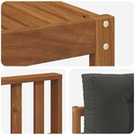 vidaXL Ensemble de canapés d'extérieur 5 Pièces Naturel et Anthracite