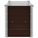 vidaXL Lit surélevé de jardin Marron 100x40x45 cm Acier galvanisé