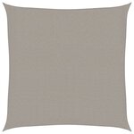 vidaXL Voile d'ombrage 160 g/m² carré gris clair 2 5x2 5 m PEHD