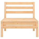 vidaXL Canapés centraux de jardin 2 Pièces Bois de pin massif
