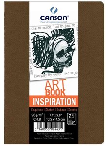 Carnet de dessins ARTBOOK INSPIRATION, A4, brun clair CANSON