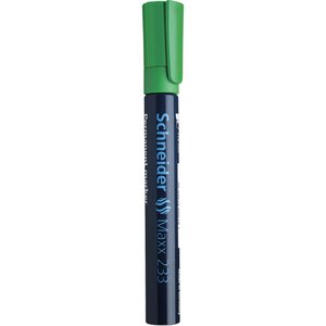 Marqueur permanent Aluminium Maxx 233 Pte Biseau 1-5 mm Vert SCHNEIDER