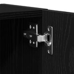 vidaXL Armoire de salle de bain chêne noir 32x25 5x190 cm