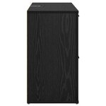vidaXL avec tiroir Chêne noir 100 x 33 x 59 5 cm Bois d'ingénierie