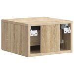 vidaXL Cabinet de chevet mural Chêne Sonoma 34 5 x 33 x 20 cm