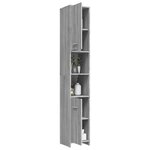 vidaXL Armoire de bain Sonoma gris 30x30x183 5 cm Bois d'ingénierie
