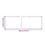 vidaXL Housse de protection plantes avec œillets 1x4 m polyéthylène