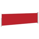 vidaXL Auvent latéral rétractable de patio 140x500 cm Rouge