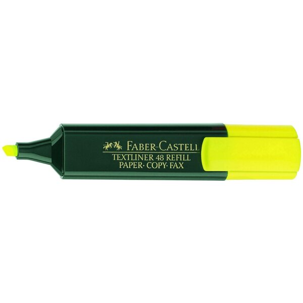 Surligneur 'TEXTLINER 48 Refill' Pte Biseau 1 - 5 mm Jaune fluo FABER-CASTELL