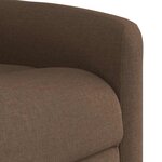vidaXL Fauteuil de massage inclinable Marron Tissu