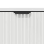 vidaXL Buffet avec tiroir Blanc 79 5 x 33 x 82 cm Bois d'ingénierie