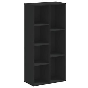 vidaXL Bibliothèque noir 50x25x105 cm bois d'ingénierie