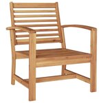 Ensemble de canapé de jardin 5 Pièces Naturel Bois de teck solide