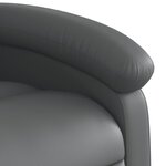 vidaXL Fauteuil inclinable gris similicuir