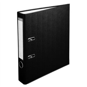 Classeur à levier polypropylène dos de 50mm - A4 - Noir x 20 EXACOMPTA